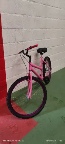 ? Bicicleta Aro 26 Rosa ? NOVA | R$ 570 à vista