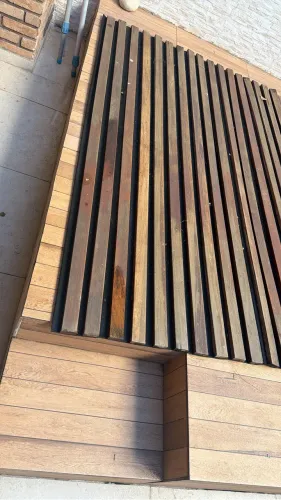 Capa deck de madeira aprova d?água para ofurô