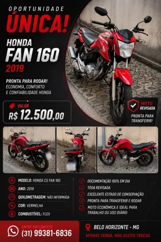 Fan 160 vermelha 