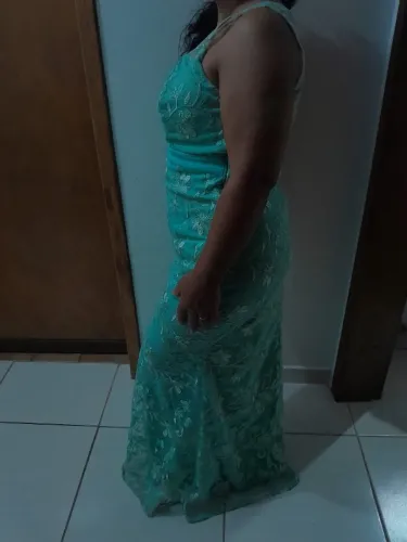 VESTIDO DE FESTA  VERDE TIFANI