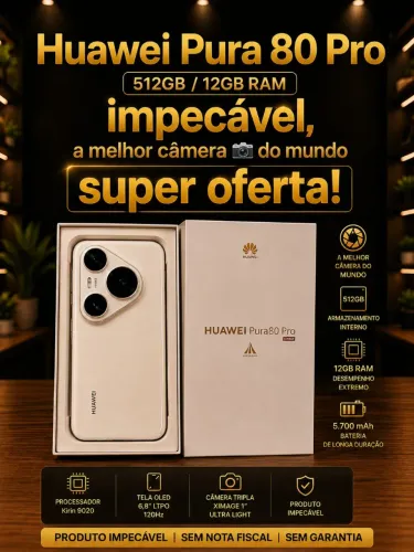 Huawei Pura 80 Pro 512GB / 12GB RAM exclusividade