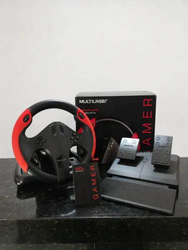 Volante Gamer Multilaser JS087 Multiplataforma