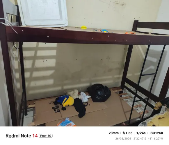 Cama beliche de pau darco