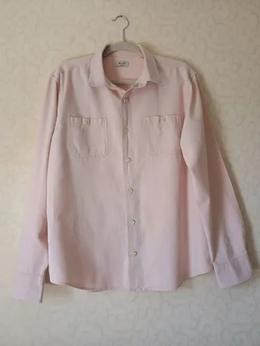 Camisa Hering masculina XL rosa claro | 100% algodão | básica elegante