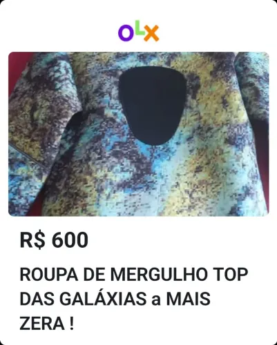 Roupa duplo nylion 3m top das galáxias, grande oportunidade 