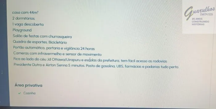 Linda área no Jd paraíso Guarulhos.