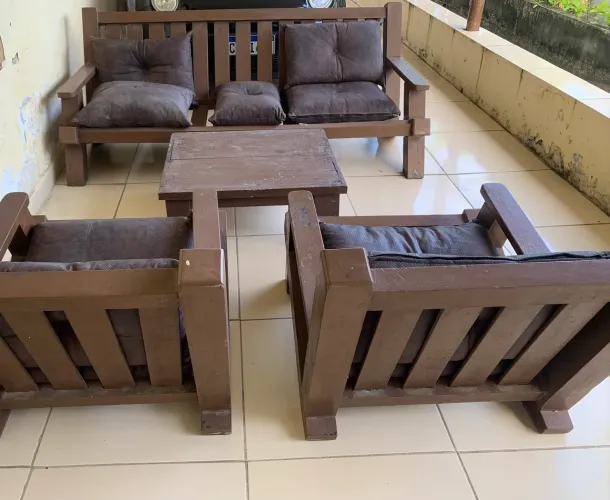 Terraços Madeira Maciça 3 e 2 Lugares