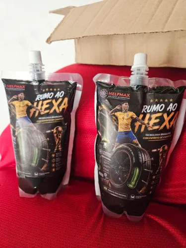 Kit 2 Vacina Selante de Pneu Blidagem Anti-Furo Carro, Moto e bicicleta 