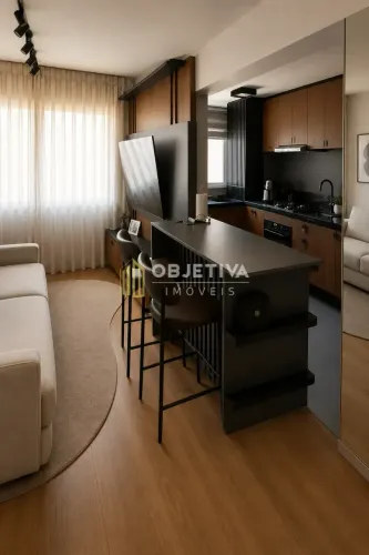 Apartamento mobiliado com suíte para locação na Nilo Peçanha com piscina, academia e vaga