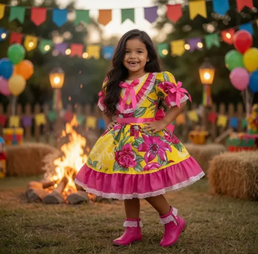 Vestido de quadrilha 