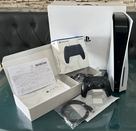 PlayStation 5 Com LEITOR + Controle Zero Na Caixa tudo ok 