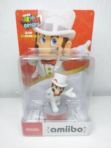 Boneco Amiibo Mario Super Mario Odyssey Series (Wedding Outfit) Original Tencent Nintendo