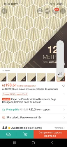 Papel de parede 20Metros