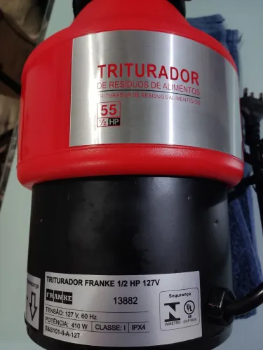 Triturador de Resíduos de Alimentos Franke Redondo 0,55 1/2 HP 13882