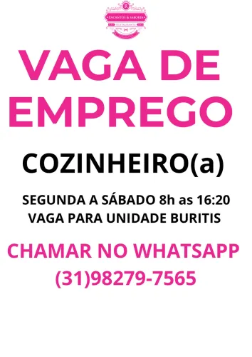 VAGA DE EMPREGO