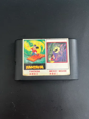 Cartucho Mega Drive - 2 em 1: Fantasia e Castle of Illusions (Paralelo)