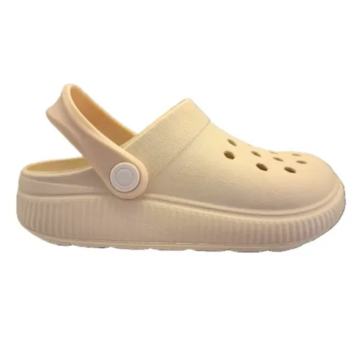 Clog Infantil Molekinha Babuche Meninas Leve Confortável Creme *7