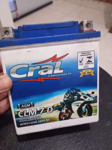 Bateria moto Cral 12v 7 amperes