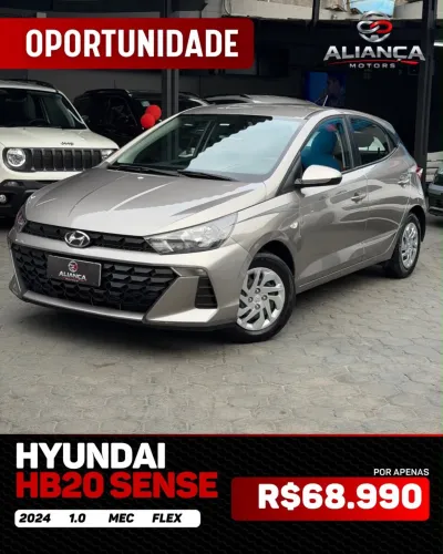 Hyundai HB20 Sense Plus1.0 Flex 12V Mec. 2024