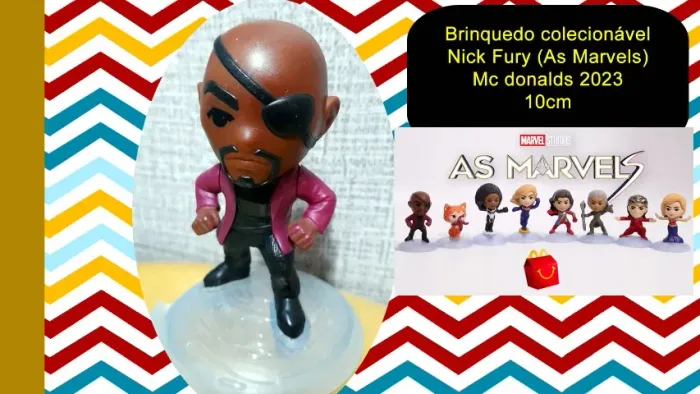 Brinquedo colecionável Nick Fury (As Marvels) Mc donalds 2023