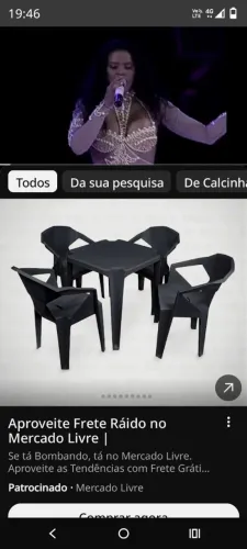 Vendo 1 jogo de mesa com 4 cadeiras.