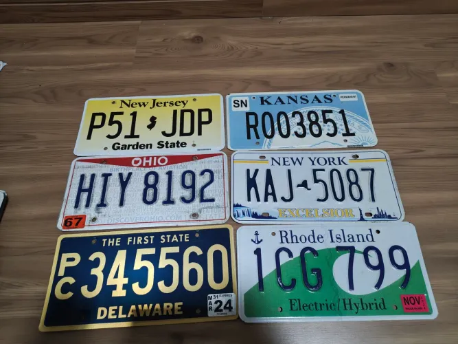 Placa de carro Estados Unidos