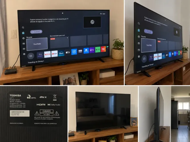 Smart TV Toshiba 43 Pol - Nova No Plástico, Meses de USO