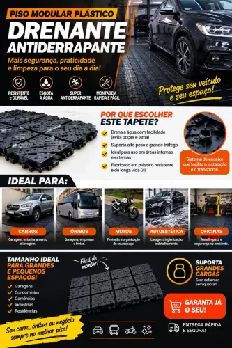 Piso modular ( ideal para garagem )
