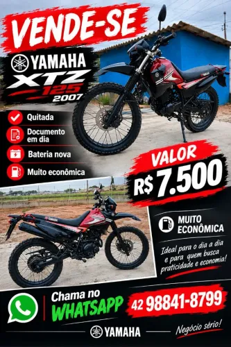 ? VENDE-SE - XTZ 125 2007 ?