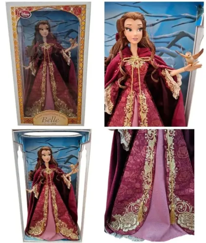 Boneca A Bela e a Fera Grande Edição Limitada Rara Disney Store  40 cm