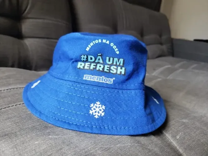 chapéu de praia bucket mentos azul - ccxp