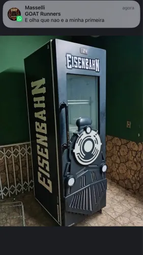 Freezer vertical Eisenbahn cervejeira