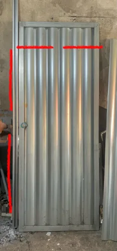 Portão de aço galvanizado