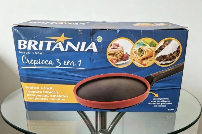 Omeleteira Eletrica Britânia 3 em 1 omeleteira, panqueca e crepioca