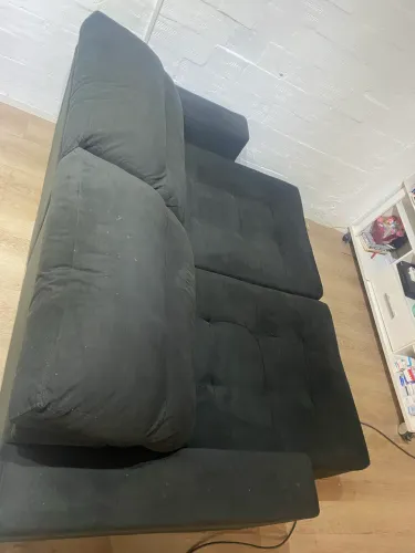 Sofá   Excelente estado preto