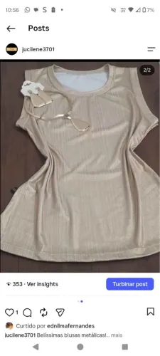 Blusas metálicas
