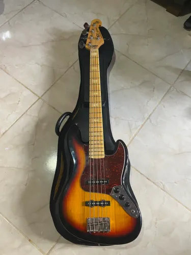 Baixo Sx Sjb755 Jazz Bass 5 Cordas Passivo Em Ash
