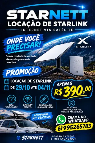 Starlink locação consulte valores