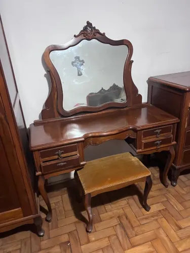 Conjunto Moveis Colonial Brasileiro - madeira maciça