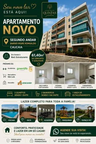 Apto Novo - Pe Romualdo em Caucaia