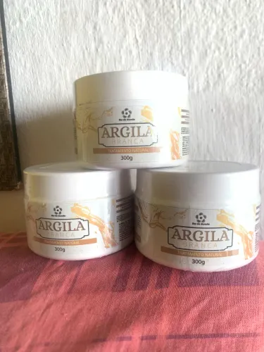 Argila Branca Natural 300g - Tratamento Facial e Corporal