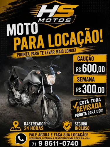 Aluguel de motos.