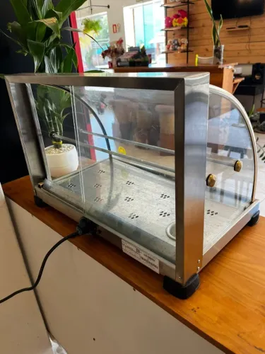 Estufa quente com 8 bandejas inox