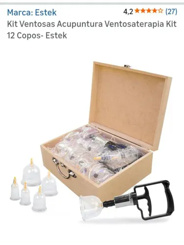 Kit ventosas acupuntura, pouco uso, kit profissional completo. Faço entrega.