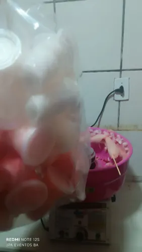 Pronta entrega algodão doce embalado