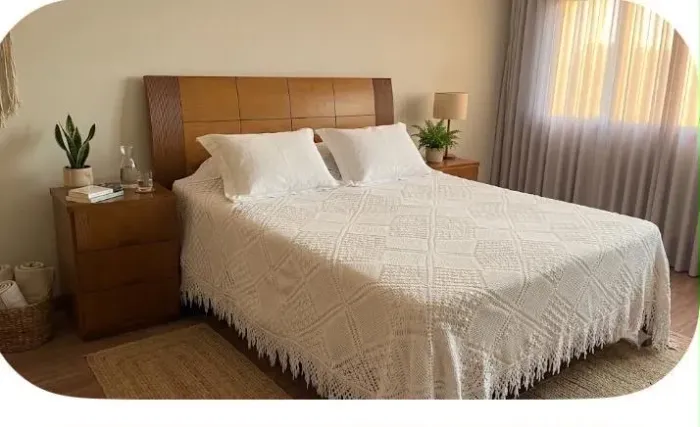 Jogo de cama + criados