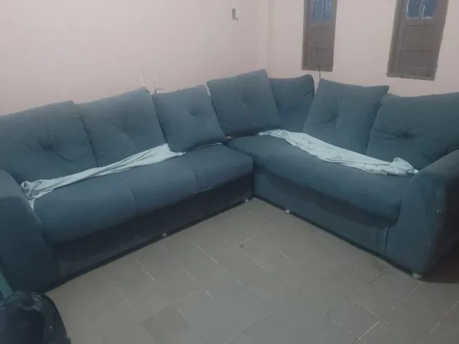 Sofar grande 7 lugares cor cinza