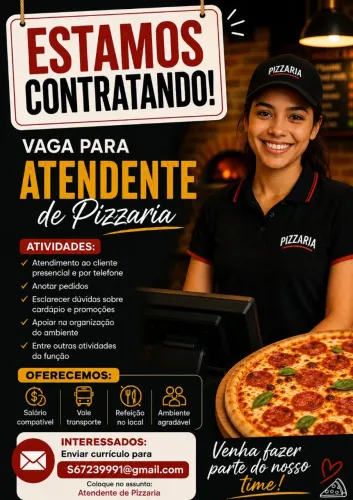 ATENDENTE DE PIZZARIA