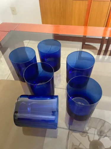 Copo azul para colecionador (54anos)