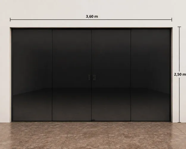 PORTA BLINDEX FUMÊ 4 FOLHAS - NOVA